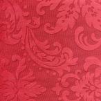 Látka s florálním ornamentem BD43 vínově červená